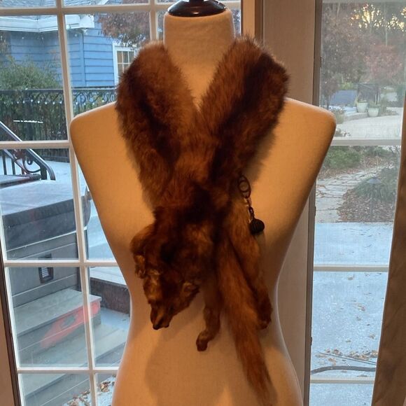 Double headed vintage mink stole - Picture 5 of 7